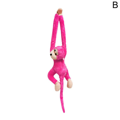 Colorful Long-arm Monkey Plush Stuffed Dolls Children's Animal Plush Toys Creative Curtain Dolls Hanging Monkeys Decorative Gift