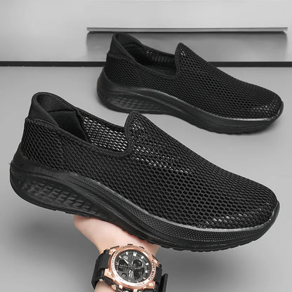 Outdoor Mesh Men Loafers Summer Man Casual Shoes Platform Walking Sneakers Comfortable Breathable Running Jogging Sport Shoes