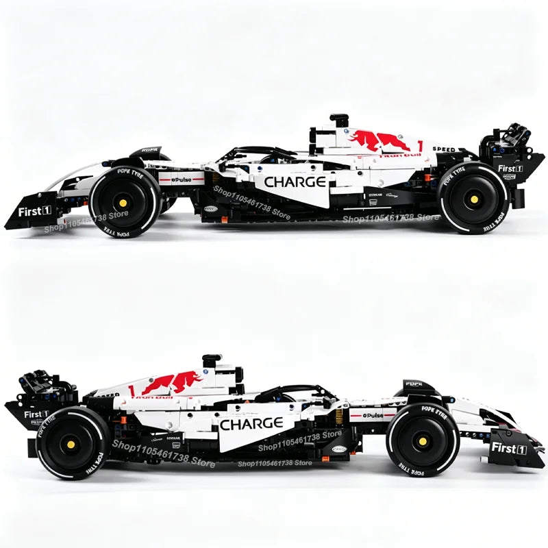 MK6025 NEW Technical Classic Performance 1900+Pcs RB21 White Sports Car Building Blocks MOC DIY Assembly Model Set Boys Toy Gift