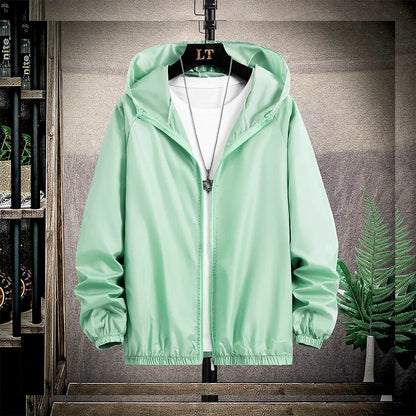 Camping Rain Jacket Men Women Waterproof Sun Protection Clothing Fishing Hunting Clothes Quick Dry Skin Windbreaker With Pocket