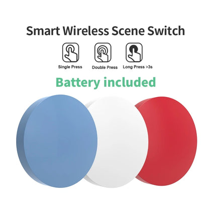 Tuya Zigbee Smart Push Button Wireless Switch Include Battery Remote Control Automation Scenario Switch Work with Alexa Google