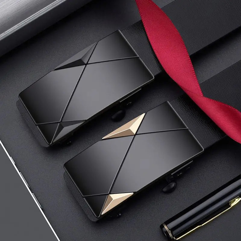 2pcs/3pcs fashionable men's belt, daily casual business belt, jeans belt, synthetic leather high-end suit matching belt, i