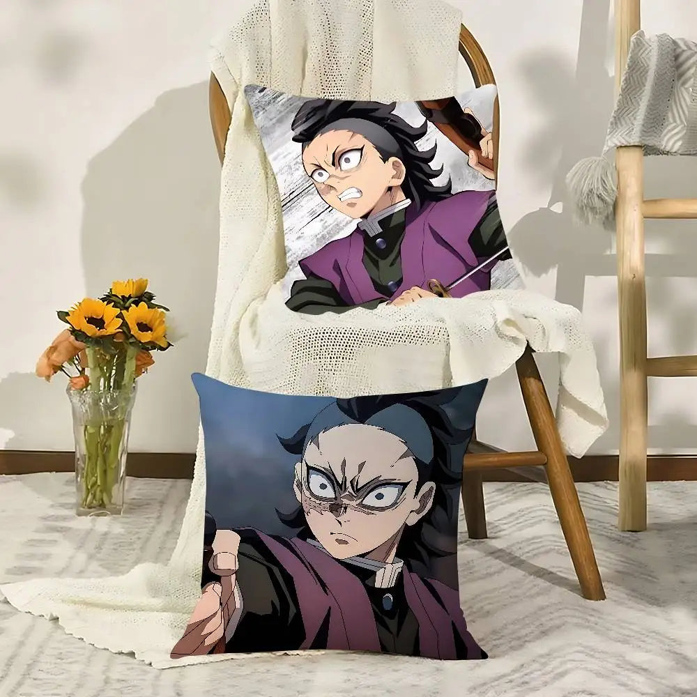 Cool G-genya Shinazugawa Pillow Case Pillow Cover Decorative Pillowcases Cushions Pillowcase Ornamental Pillows For Living Room