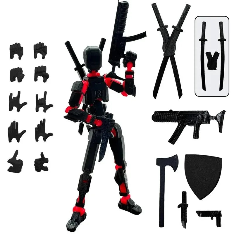 13 Articulated Joints Movable 3D Printed Third Generation DIY Assemble Collectible Desk Ornament Lucky Action Figure Home Decor