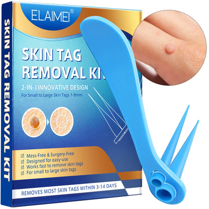2-IN-1 Innovative Skin Tag Remover Kit Micro Skin Tag Removal Device Adult Mole Stain Wart Remover Face Care Beauty Tools
