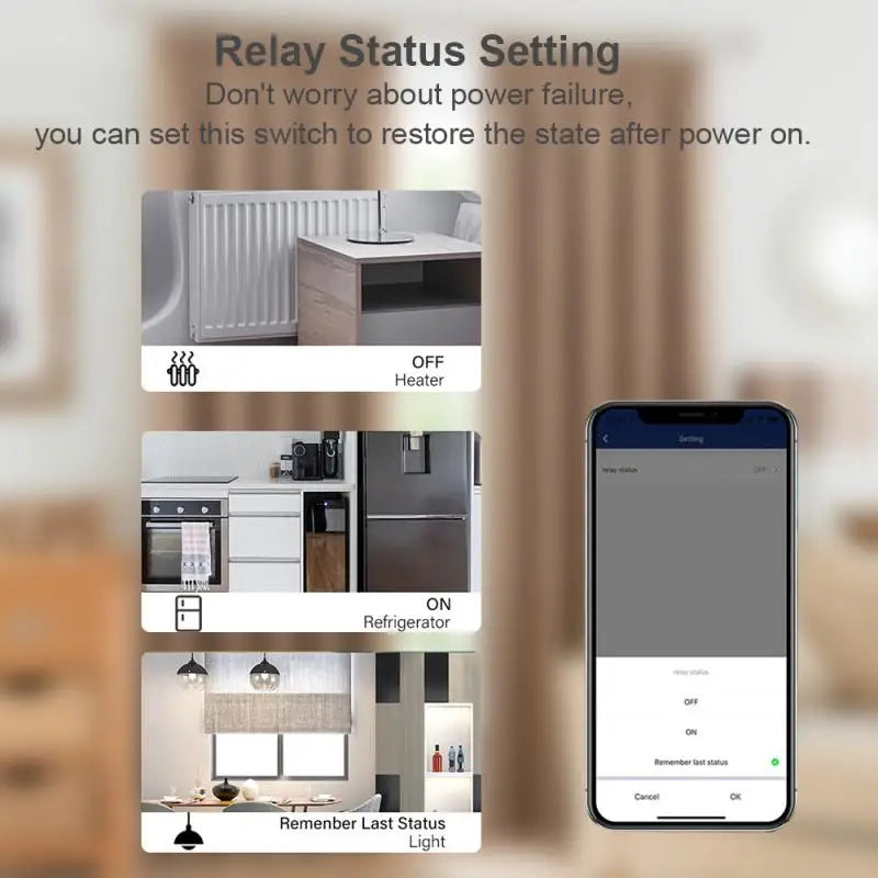 Zigbee Tuya Smart WiFi Switch DIY 2-way Control EWelink Mini Light Switches Module Power Metering Breaker For Alexa Google Home