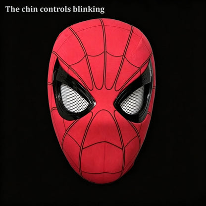 In Stock Miles Spider-Man 1:1 Scale Electronic Mask With Moving Glowing Eyes Ring Control Cosplay Toy Gift For Boys Gift