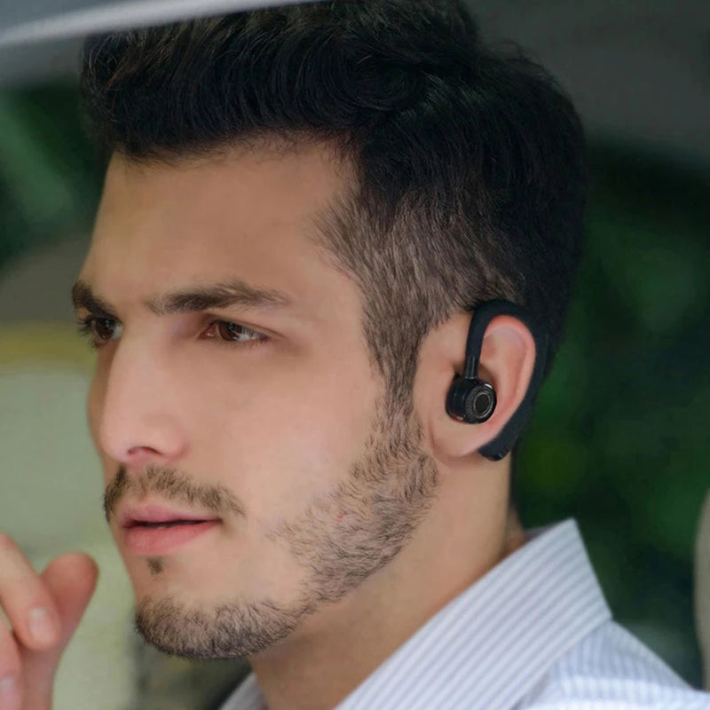 V9 Business Wireless Headphone With HD Mic Calling Noice Cancelling Driver Car Sport Bluetooth Headset 270° Rotation Earphone V8