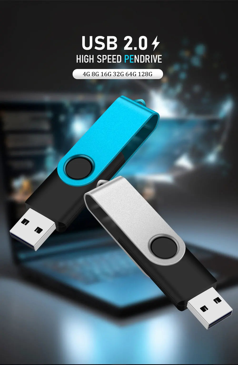 128GB USB 2.0 Flash Drive 64GB Pen Drive 16GB Pendrive 32GB Disk On Key USB Stick 4GB Memory Flash Disk Real Capacity Promotion