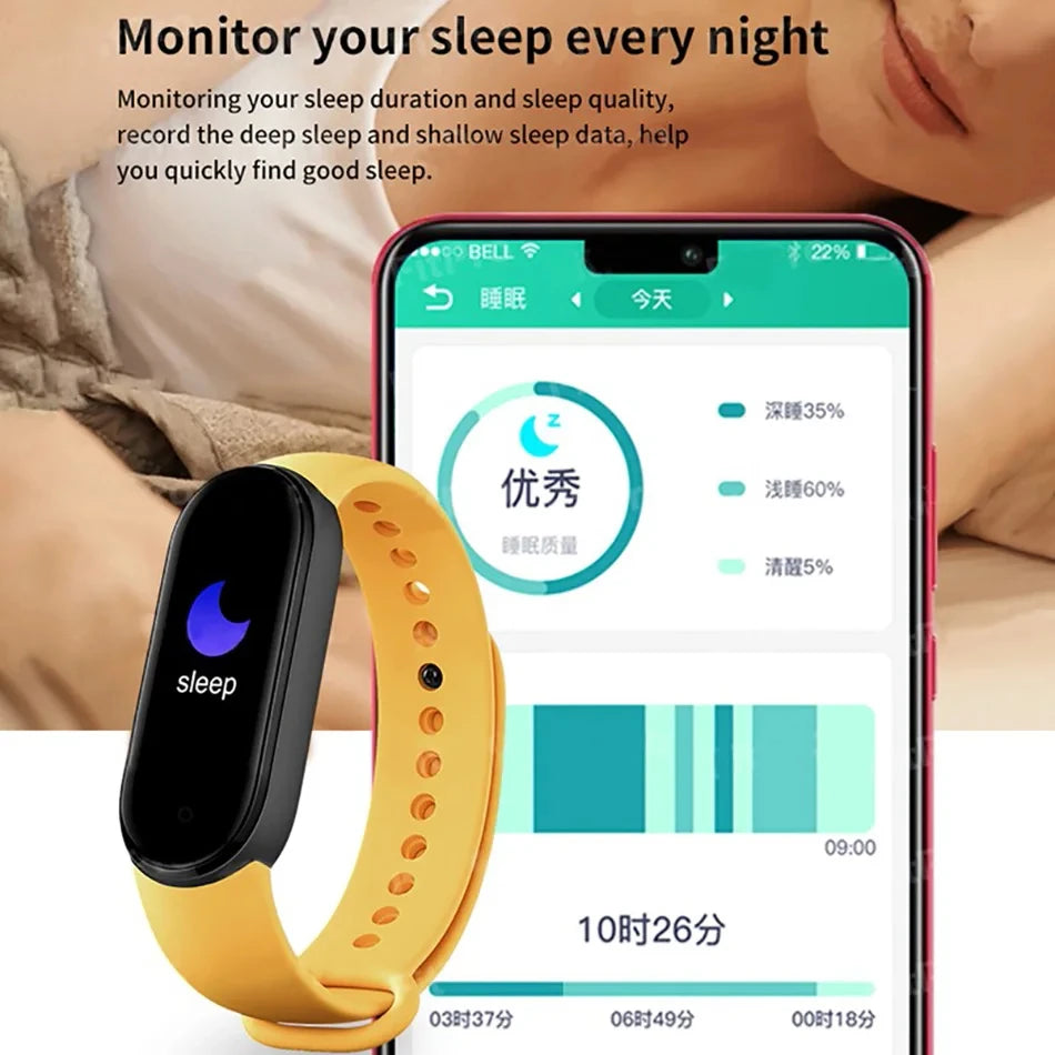 Lenovo Waterproof Smart Watch MenWomen Fitness Smart Bracelet Sports Band Heart Rate Blood Pressure Monitor Multi-function Watch