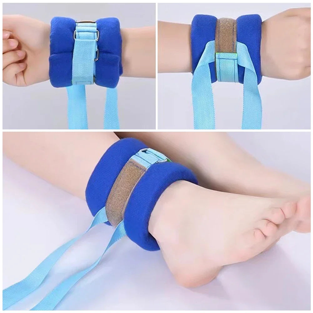 Patients Limbs Restraint Strap Wrist Ankle Fixation Belt Binding Band Elderly Medical Limbs Hands Fixed Strap Feet Average Size