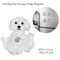 Transparent Dog Hair Storage Container Adorable Pet Keepsake Capsule Pendant With Key Ring for Pet Lovers DIY Memorial Keychain