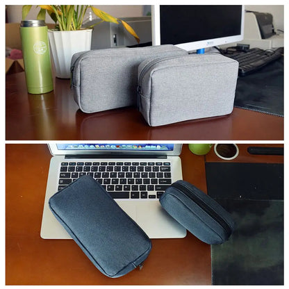 Digital Accessories Storage Bag Portable USB Cable Earphone Organizer Makeup Cover Travel Gadget Devices Pouch