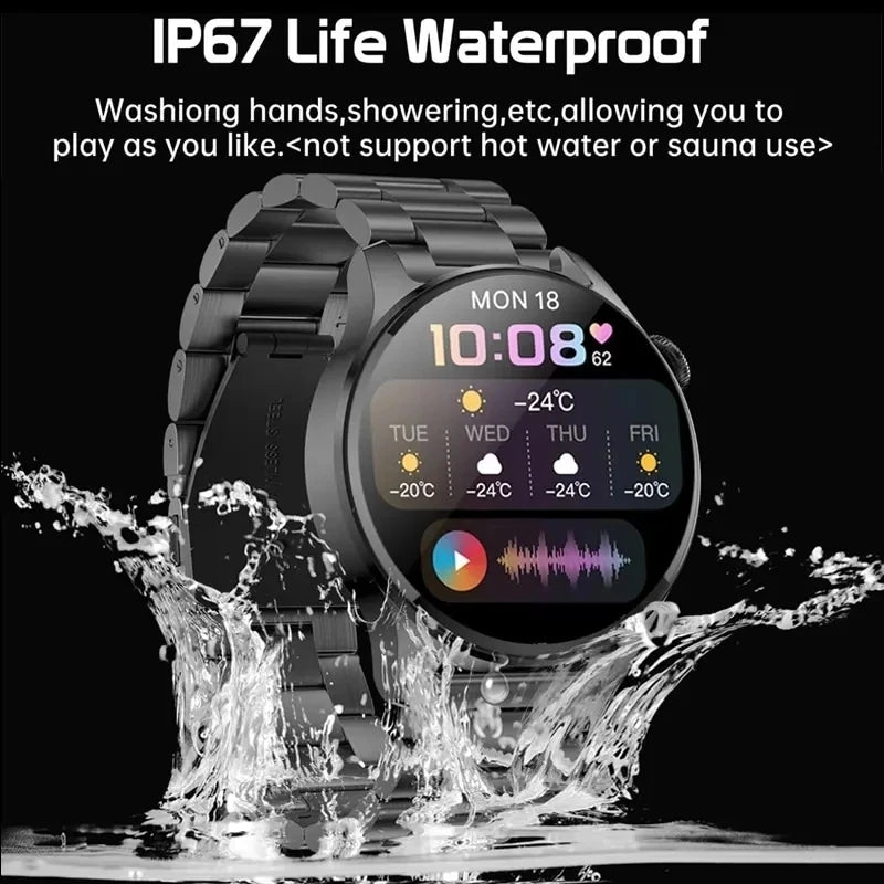 Watch 5 Pro for for Men Smart Watch Bluetooth Call Sports Fitness Men's Wristwatch Heart Rate Monitor Waterproof Smartwatch Hw12