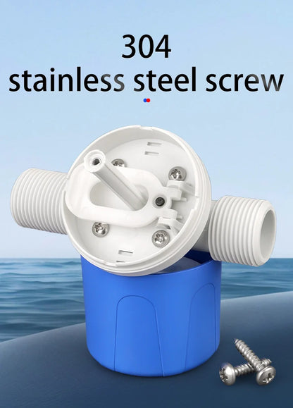 Automatic Water Level Control Valve 1/2" 3/4" 1" Water Shortage Self Opening Float Ball Valve Tank Tower Pool Float Switch Blue