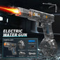 Electric Water Gun, Automatic Squirt with Pistol Realistic Gun Muzzle Flame Summer Outdoor Beach Swimming Pool Party Toy