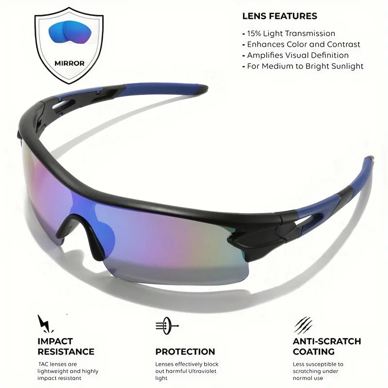 Unisex Professional Polarized Sports Sunglasses UV400 Windproof Cycling Running Outdoor Activities Eyewear Cycling Goggle