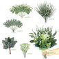 50/90PCS Artificial Flowers Bouquets Mixed Eucalyptus Leaves Willow Silver Eucalyptus Cuttings for Wedding Floral DIY Home Decor