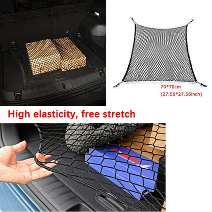 Car Trunk Network Mesh for Toyota Corolla Verso AR10 2004~2009 Luggage Fixed Hook Elastic Storage Cargo Net Organize Accessories