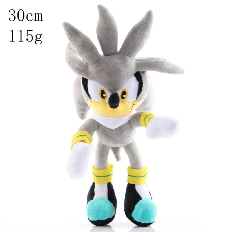 New Super Sonic Cartoon Plush Toy Shadow Amy Knuckle Tail Plush Keychain Toy Hedgehog Anime Soft Padded Doll Kids Fun Fan Gifts