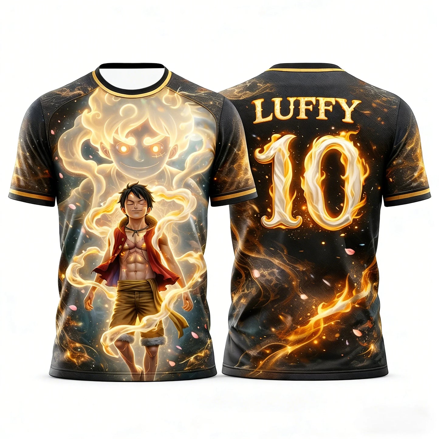 Summer 2026 One Piece Luffy "Voyage Adventure No. 10" Football 3D Print Breathable Quick-drying T-shirt Male/Female Top