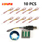 10PCS 0.8mm Pin RGB LED For LEGO Building Blocks USB Lamp DIY Street Light City Electric Decorate 1X1 Brick Compatible All Brand