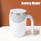 Portable Automatic Stirring Coffee Mug Magnetic Electric Stainless Steel Self Mixing Coffee Tumbler Rotating Home Office Travel