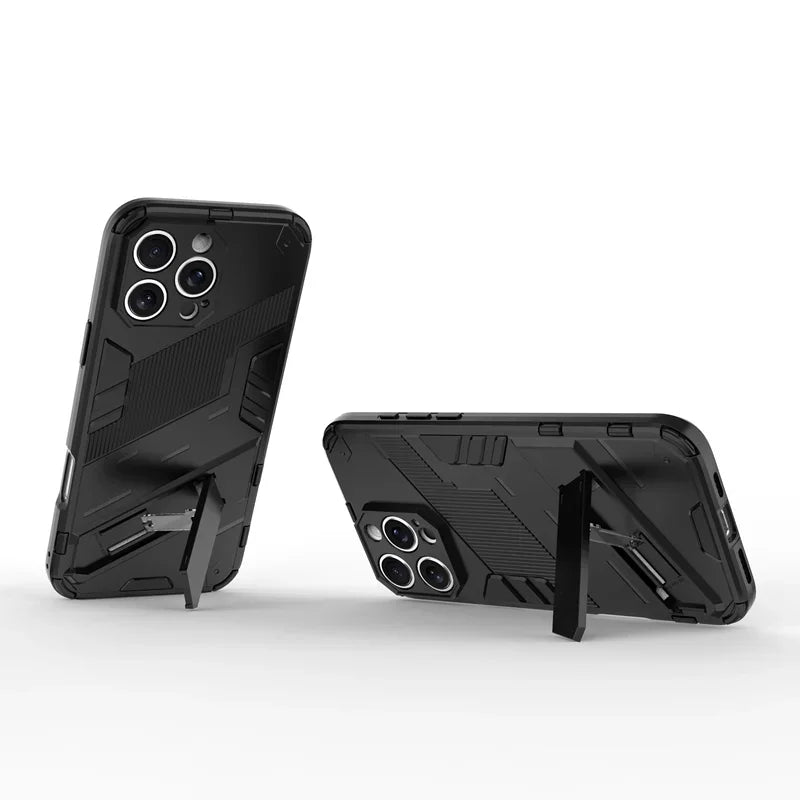 Armor Shockproof Protective Magnetic Holder Case For iPhone 17 Pro Max 16 15 14 12 13 11 Pro Max Plus 17Air 13 12 Mini Cover