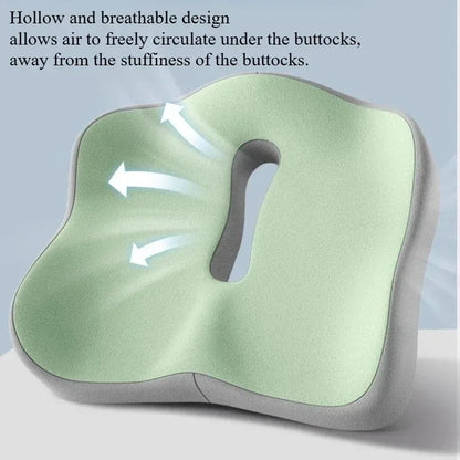 Ergonomic Memory Foam Seat Cushion Orthopedic Tailbone Pillow For Office Chair Car Driving Hip Support Sciatica Pain Relief Pad