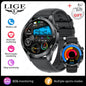 LIGE Micro Physical Examination ECG Smart Watch Men Bluetooth Call Heart Rate Blood Pressure Oxygen Health Smartwatch 2025 New