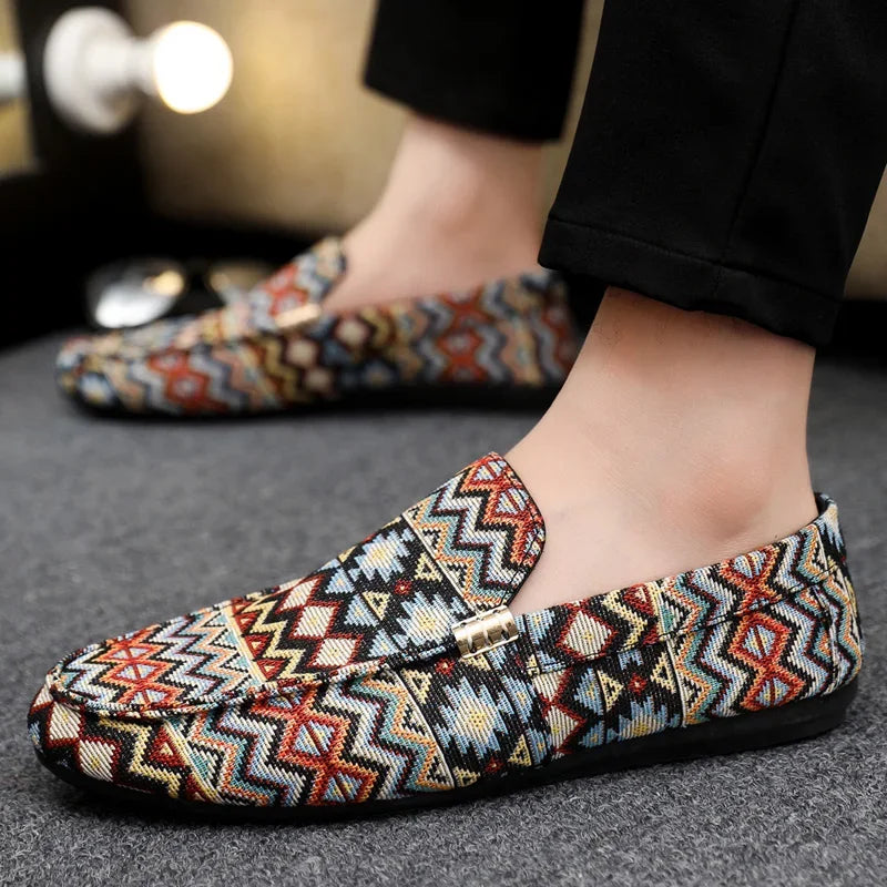 Summer Slip-on Shoes Man Loafers Comfortable Breathable Men's Casual Shoes Lightweight Flat Designer Shoes For Men Lazy Shoes