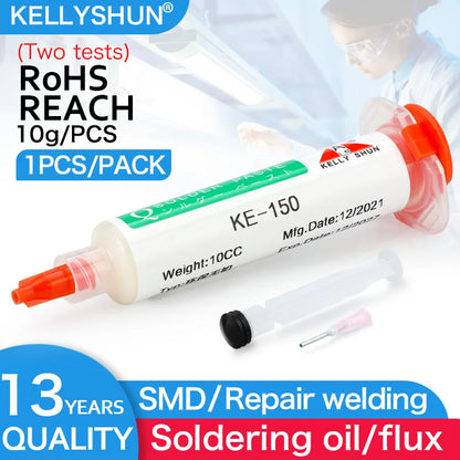 KELLYSHUN Soldering Flux for Welding SMD Desoldering Tin Soldering Paste, BGA Flux, No-Clean Soldering Oil