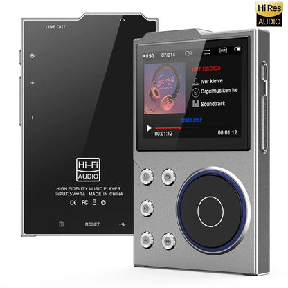 Hi-Fi Digital Audio MP3 Player Lossless DSD High Definition Portable MP3 Music Player Built-in 16GB Walkman Supports 20 Language