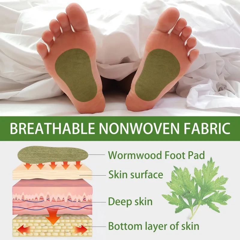 10/90pcs Wormwood Detox Foot Patch Acupuncture Patch Heat Long-lasting Warm Feet Patches Relieve Stress Help Sleeping Feet Care