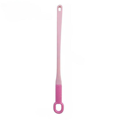 1pc Comfort Silicone Brush Long Handle Hand Brush Long Haired Toe Seam Soft Rubber Toe Gap Brush Daily Shower Foot Care Tools