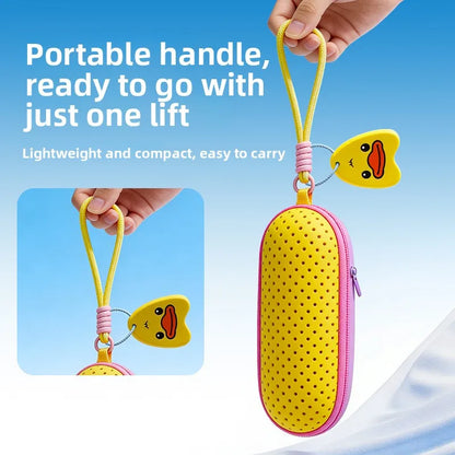 Perforated EVA Breathable Swim Goggle Storage Case with Handle Portable Glasses Sunglasses Case Swimming Gear Accessories