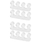 Silicone Manicure Pedicure Nails Finger Separator Flexible Finger Toe Spacer Separation Straighteners Tool Personal Health Care