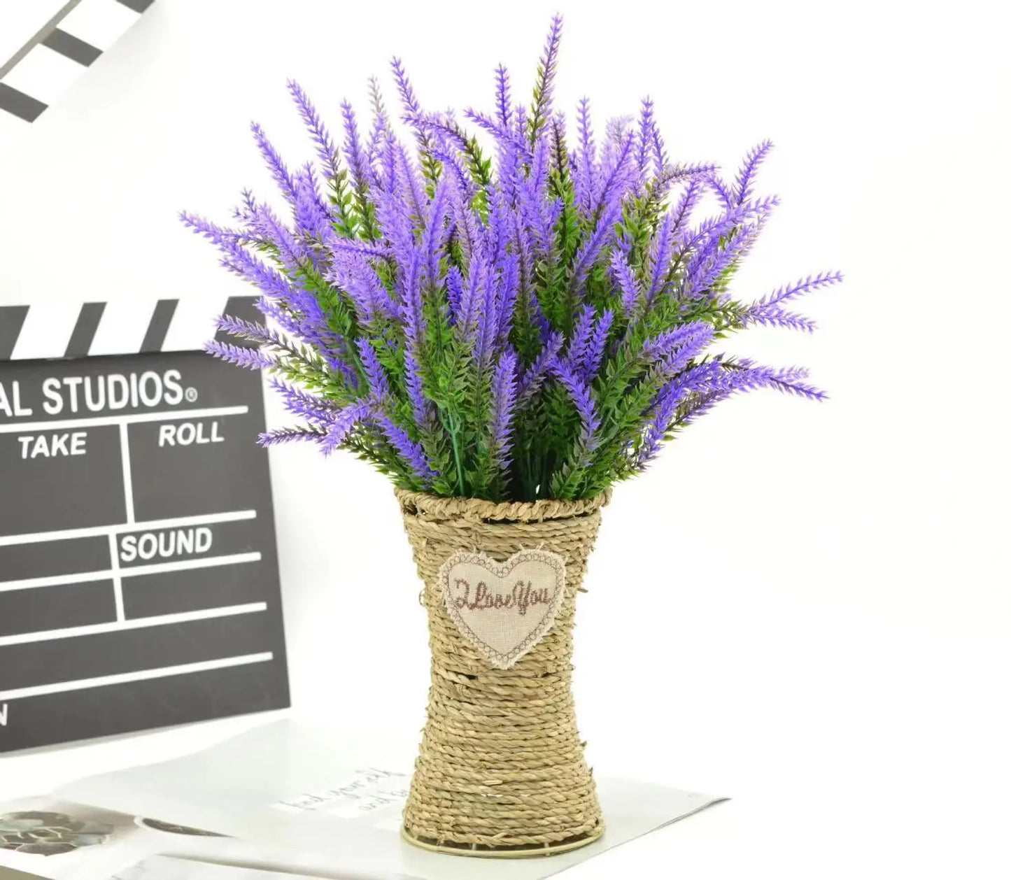 Provence Lavender Plastic Artificial Flowers False Plants Wedding Home Outdoor Garden Decoration Table Decoration