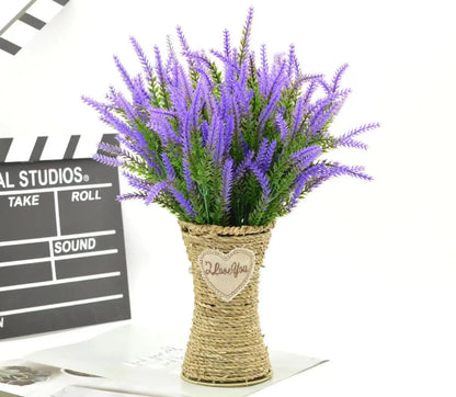 Provence Lavender Plastic Artificial Flowers False Plants Wedding Home Outdoor Garden Decoration Table Decoration
