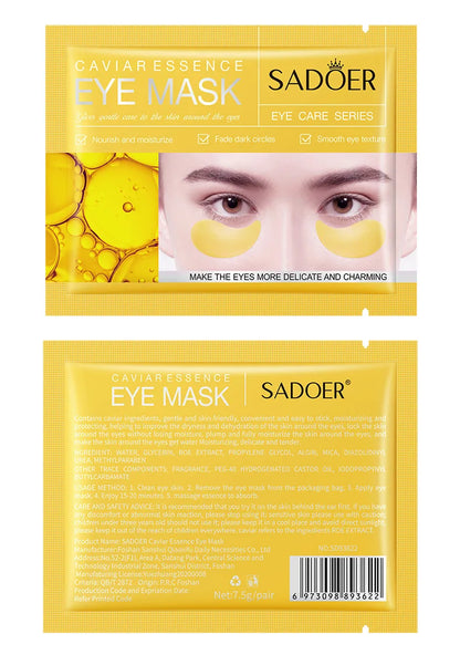 10 Pairs SADOER Crystal Collagen Eye Mask Anti Wrinkle Dark Circles Removal Eyes Bags Moisturizing Eye Patches Skin Care