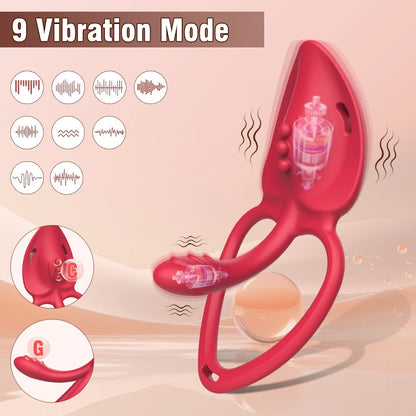 Wearable Panty Vibrator Female 10 Vibration with Wireless Control Vibrating Penis Ring Clitoral Stimulator Adult Sexy Toys