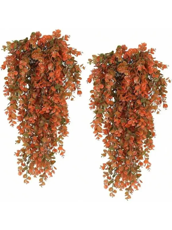 5 Head Artificial Plastic Plants fern Vine for Christmas Wreath Wedding arch Decor Home garden Wall Hanging Hot sales Diy Gift