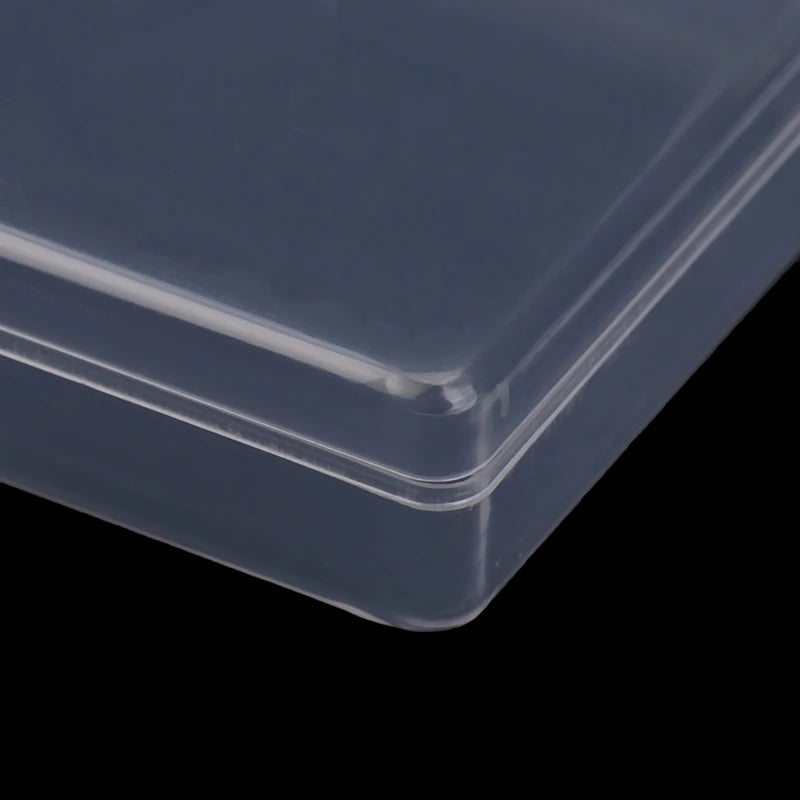 Transparent Plastic Box Rectangular Translucent Packing Box Storage Organizer Case Dustproof Durable Strong Jewelry Container