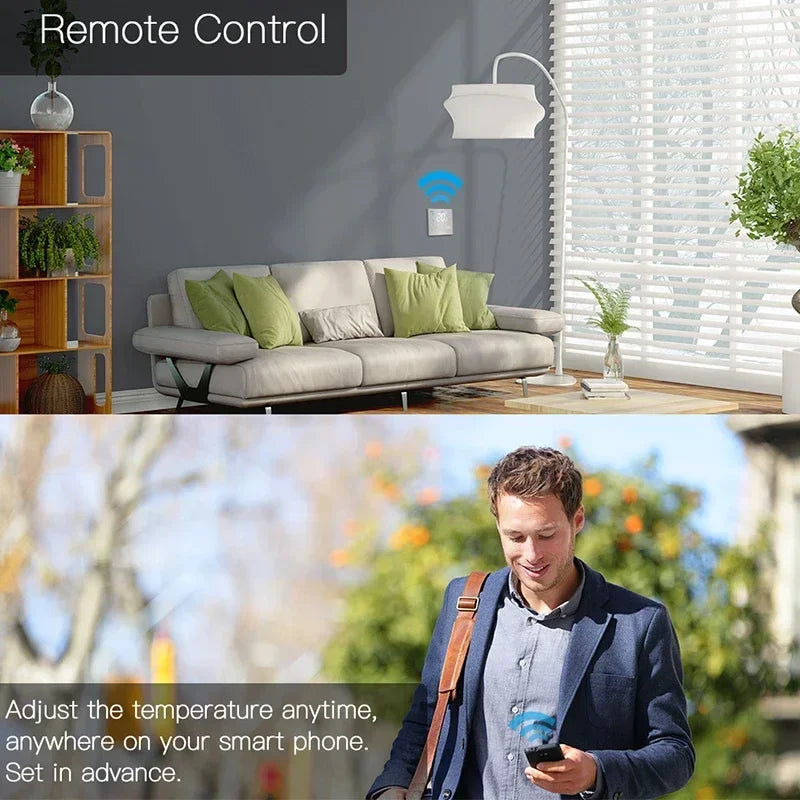 Water Electric floor Heating Water/Gas Boiler Smart WiFi ZigBee Thermostat Temperature Controller Works Tuya Alexa Google Home