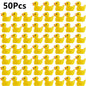100/50Pcs Resin Mini Duck Miniature Figurines Ornaments Decor Yellow Animal Garden Crafts Tiny Duck Landscape Plants Fairy
