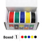 （5 Colors Mix Kit）UL1007 Wire PVC Insulation Tinned Copper Cable Stranded Electrical Line 30/28/26/24/22/20/18/16 AWG PCB Wire