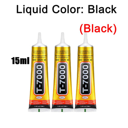 Klej kontaktowy B-7000 przezroczysty 15ml/50ml/110ml do telefonu T-7000 Naprawa Uniwersalny szkło plastik DIY Precyzyjny aplikator