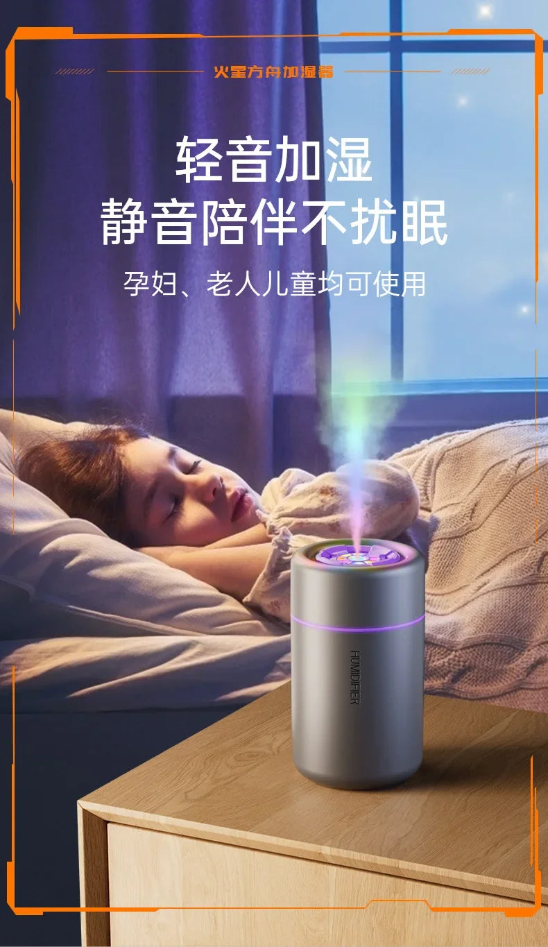 Mini Air Humidifier USB Electric Aroma Essential Oil Diffuser Purifier Aromatherapy Mist Maker Color Lights For Car Home Bedroom