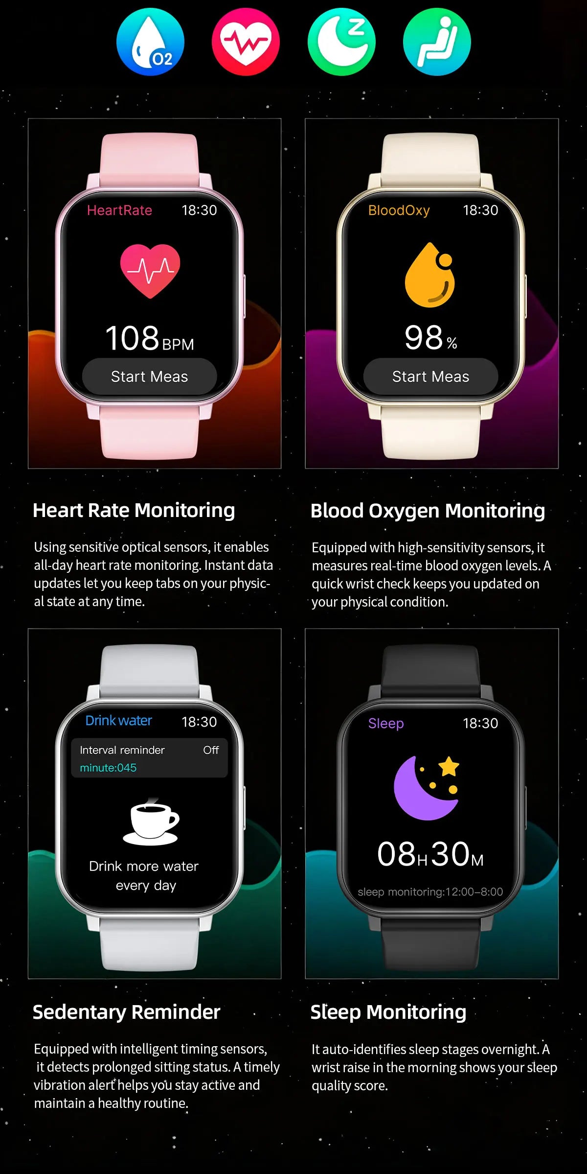 LIGE Fashion Smart Watch Women Bluetooth Call Women‘s Health Monitor Heart Rate Blood Oxygen Sports Fitness Smartwatch For Men