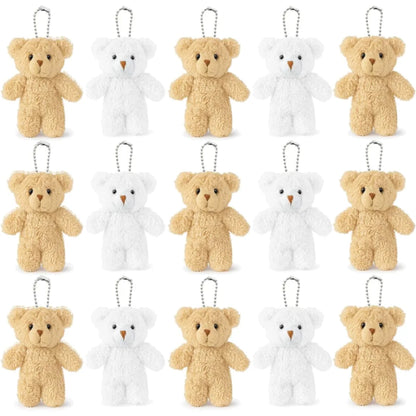 12-500Pcs Mini Teddy Bears Tiny Soft Stuffed Teddy Bear Small Plush Bears Bulk for Birthday Party Decor Favors Bag Keychain
